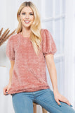 Fuzzy Pullover Sweater Top- 2 Colors