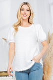 Fuzzy Pullover Sweater Top- 2 Colors