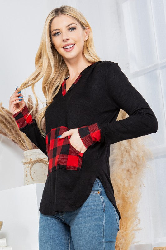 Kangaroo Pocket Hooded Pullover- 3 Colors