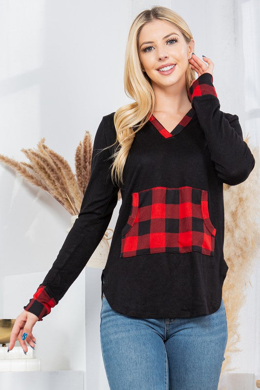 Kangaroo Pocket Hooded Pullover- 3 Colors