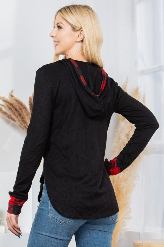 Kangaroo Pocket Hooded Pullover- 3 Colors