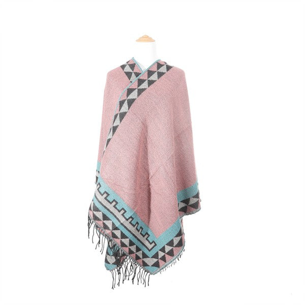 VINTAGE TRIBAL PONCHO- 3 COLORS