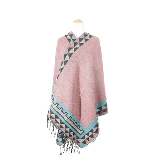 VINTAGE TRIBAL PONCHO- 3 COLORS