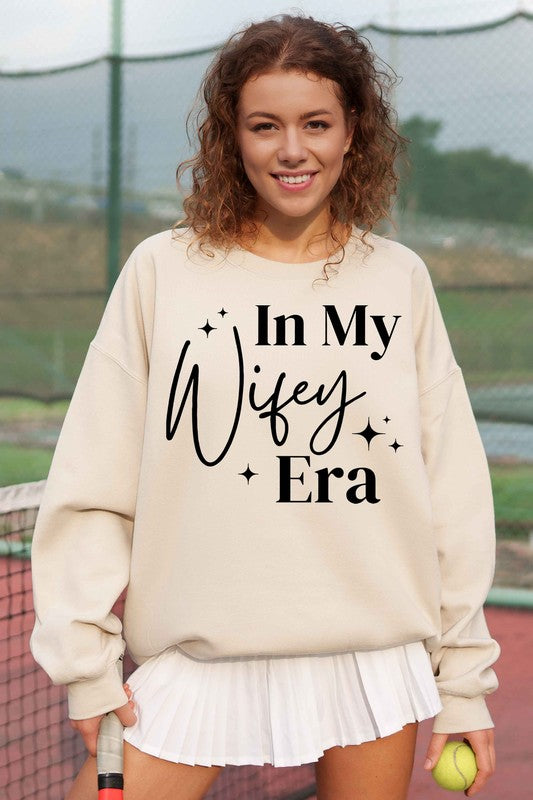 IN MY WIFEY ERA OVERSIZED GRAPHIC SWEATSHIRT- 4 COLORS