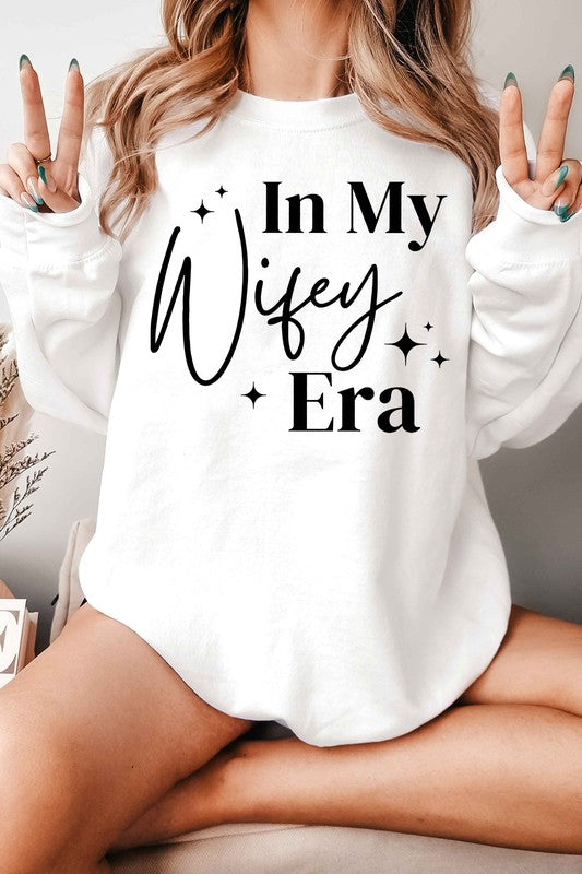 IN MY WIFEY ERA OVERSIZED GRAPHIC SWEATSHIRT- 4 COLORS