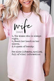 DEFINITION OF A WIFE GRAPHIC TEE-5 COLORS