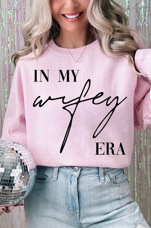 IN MY WIFEY ERA GRAPHIC SWEATSHIRT-4 COLORS