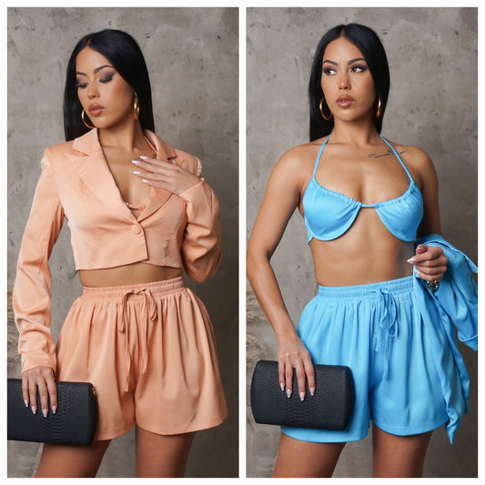 All Classy 3-Piece Shorts Set
