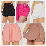 Activewear Two In One Drawstring Shorts (5 Colors)