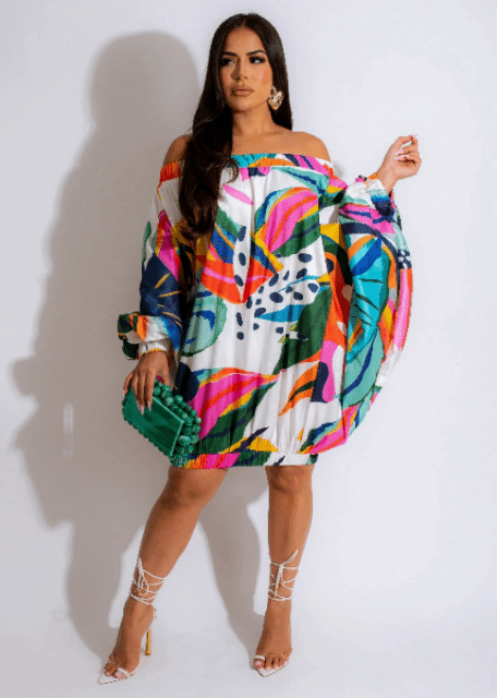 Off Shoulder Mini Dress