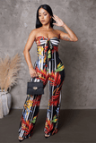 "Tropical Vibes" Tube Jumpsuit