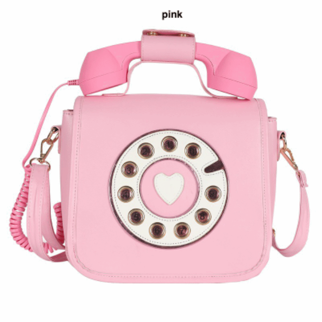 Cute Retro Telephone Crossbody