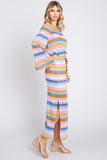 Multi-Color Stripe Maxi Skirt