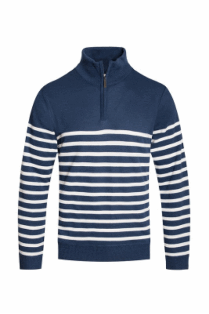 QUARTER ZIPPER PULLOVER SWEATER-4 COLORS