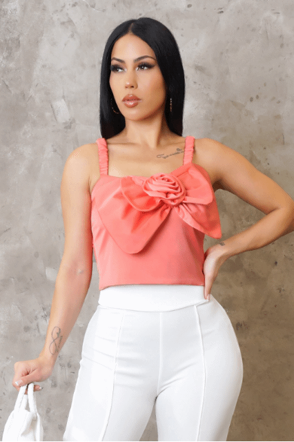 3D Bow Cropped Top