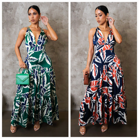 Double Strapped Maxi Dress