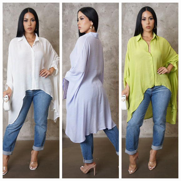High Low Loose Blouse