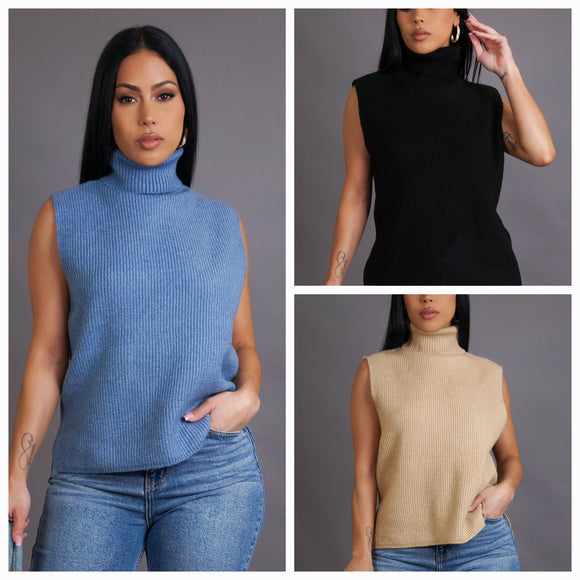 Turtle Neck Sweater Top