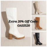 Oasis Society Juniper - Platform Knee-High Boots- 3 Colors