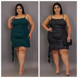 Plus Size Shimmer Me Mini Dress