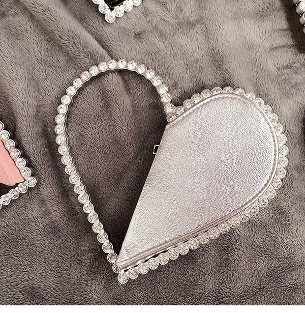 Shinny Twinkle Star Cute Heart Clutch Bag- 6 Colors