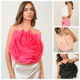 3D Flower Decor Cami Tank Top- PRE-ORDER