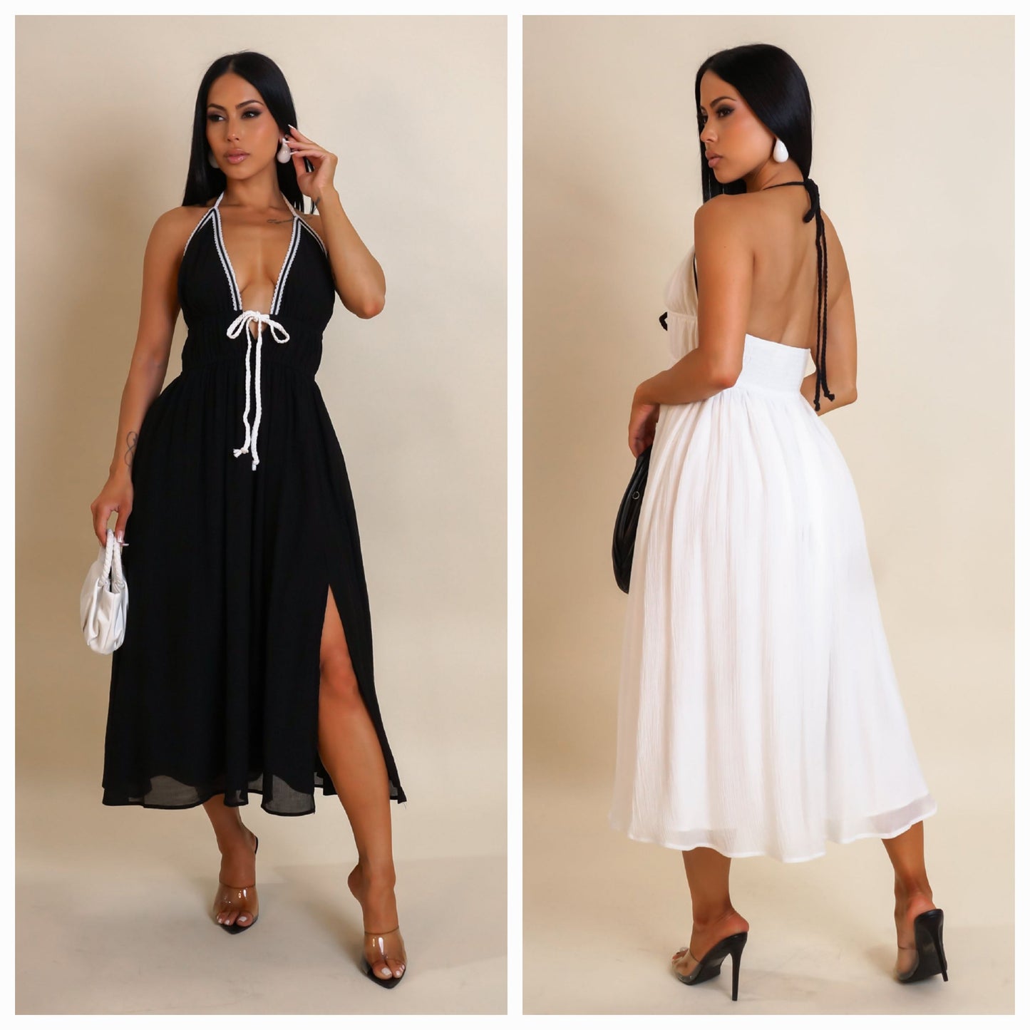 Twirl Me Around Rope Tied Dress