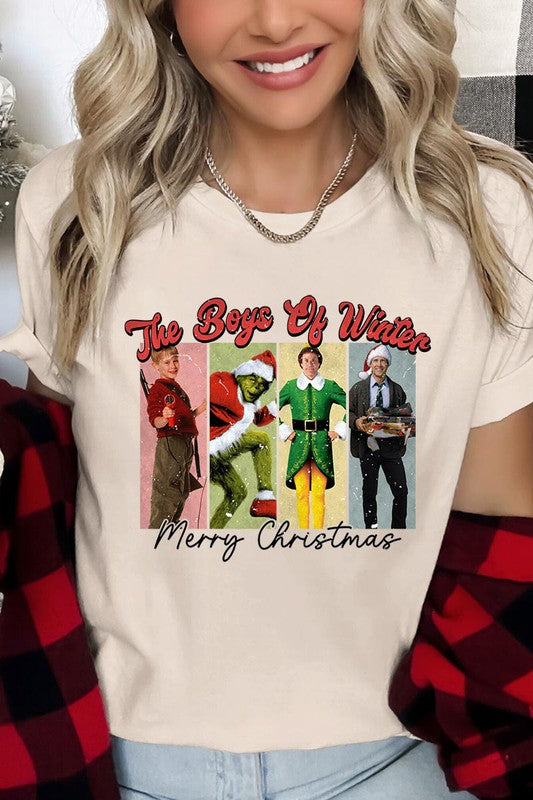 Merry Christmas The Boys of Winter Unisex Short Sleeve Shirt- 20 Colors