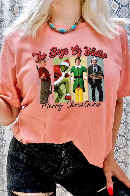 Merry Christmas The Boys of Winter Unisex Short Sleeve Shirt- 20 Colors
