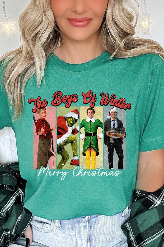 Merry Christmas The Boys of Winter Unisex Short Sleeve Shirt- 20 Colors
