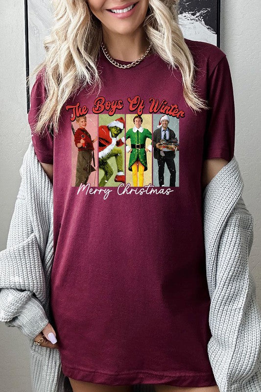 Merry Christmas The Boys of Winter Unisex Short Sleeve Shirt- 20 Colors