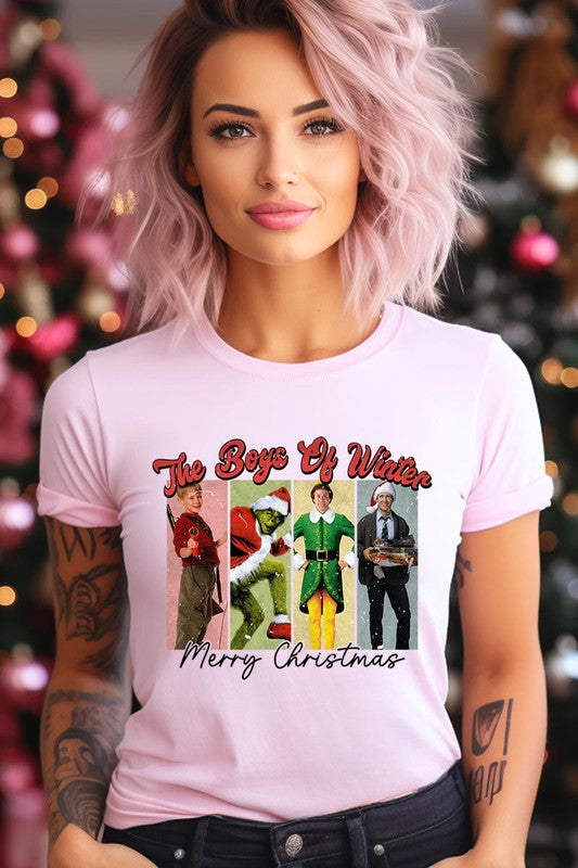 Merry Christmas The Boys of Winter Unisex Short Sleeve Shirt- 20 Colors
