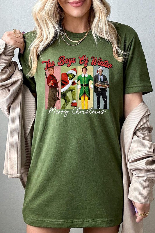 Merry Christmas The Boys of Winter Unisex Short Sleeve Shirt- 20 Colors