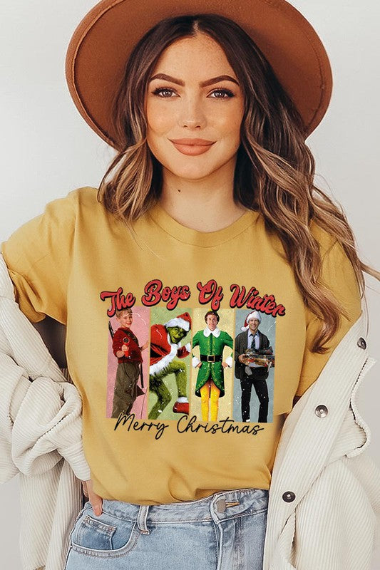 Merry Christmas The Boys of Winter Unisex Short Sleeve Shirt- 20 Colors