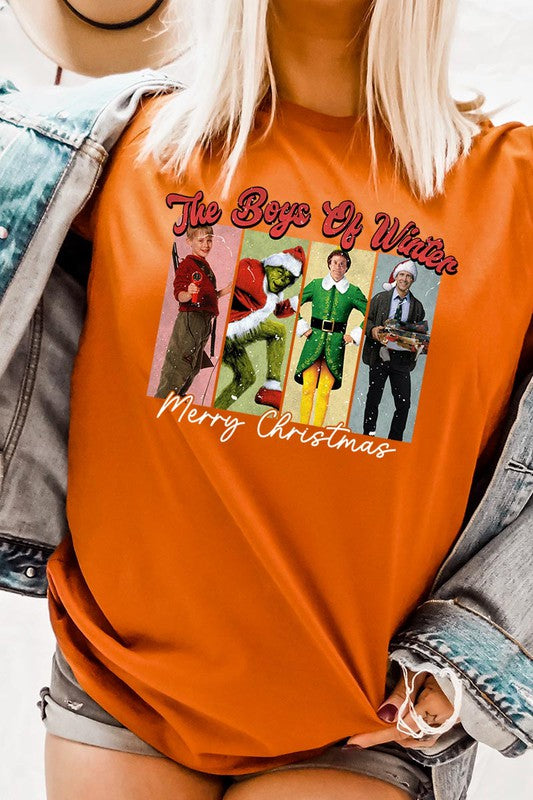 Merry Christmas The Boys of Winter Unisex Short Sleeve Shirt- 20 Colors
