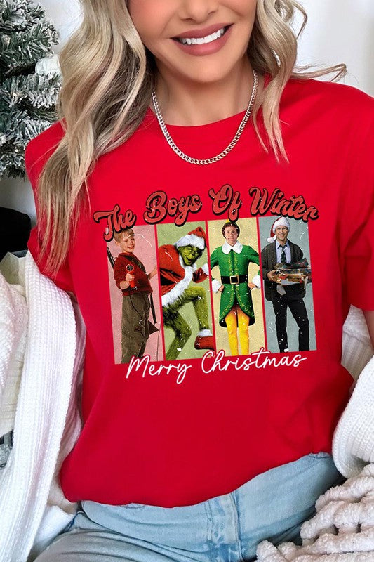 Merry Christmas The Boys of Winter Unisex Short Sleeve Shirt- 20 Colors
