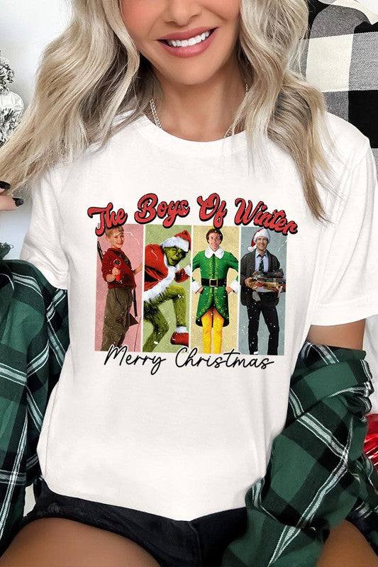 Merry Christmas The Boys of Winter Unisex Short Sleeve Shirt- 20 Colors