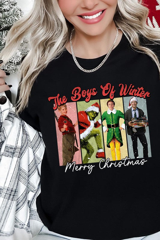 Merry Christmas The Boys of Winter Unisex Short Sleeve Shirt- 20 Colors