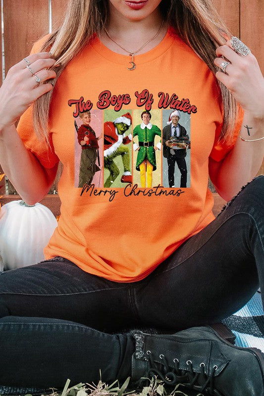 Merry Christmas The Boys of Winter Unisex Short Sleeve Shirt- 20 Colors