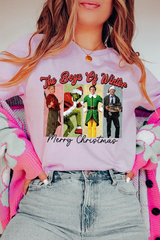 Merry Christmas The Boys of Winter Unisex Short Sleeve Shirt- 20 Colors