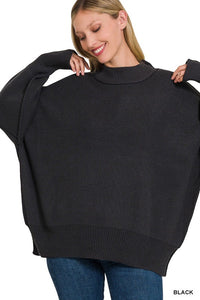 Side Slit Oversized Sweater- 7 Colors