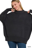 Side Slit Oversized Sweater- 7 Colors