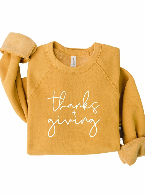 Plus Size Giving Graphic Premium Crew- 7 Colors