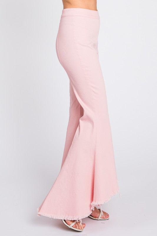 Stretch Denim Pintuck Pleated Jeans-2 Colors