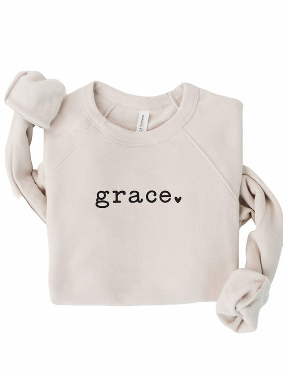 Grace Heart Bella Canvas Premium Sweatshirt- 9 Colors