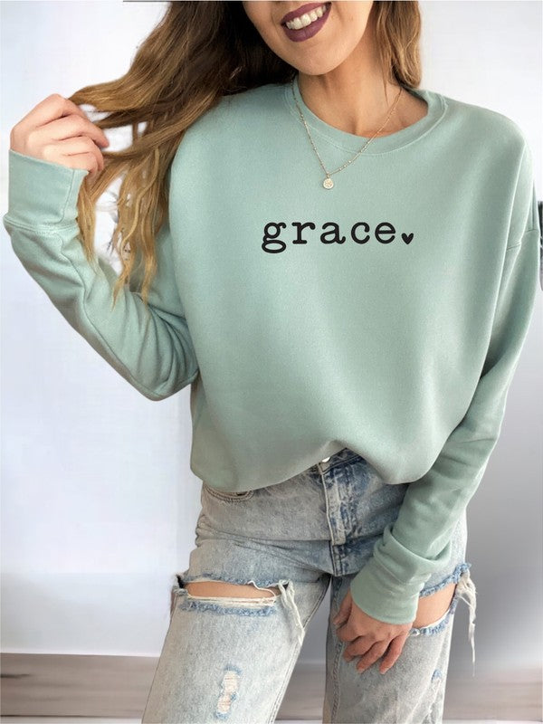 Grace Heart Bella Canvas Premium Sweatshirt- 9 Colors
