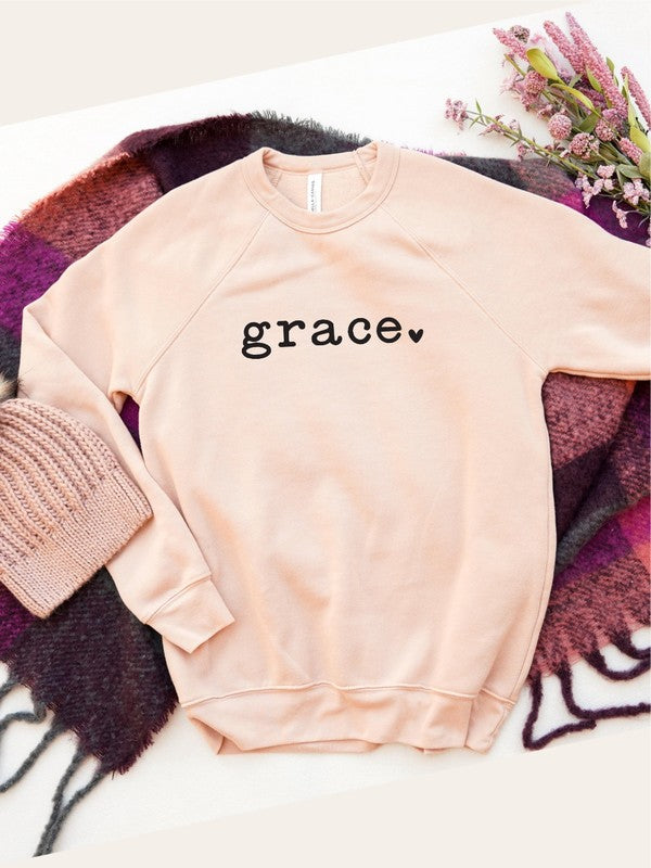 Grace Heart Bella Canvas Premium Sweatshirt- 9 Colors