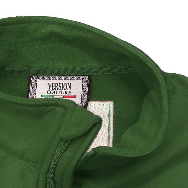 Men's Mexico Embroidered Soft Shell Water Repellent Jacket-4 Colors