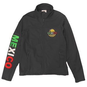 Men's Mexico Embroidered Soft Shell Jacket-4 Colors