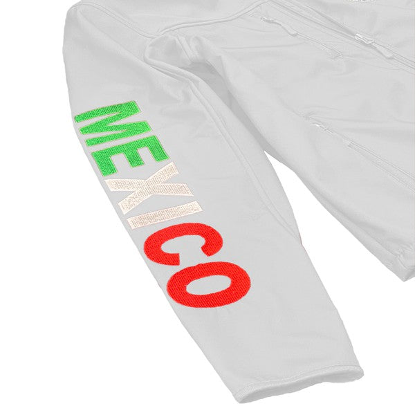 Men's Mexico Embroidered Soft Shell Water Repellent Jacket-4 Colors